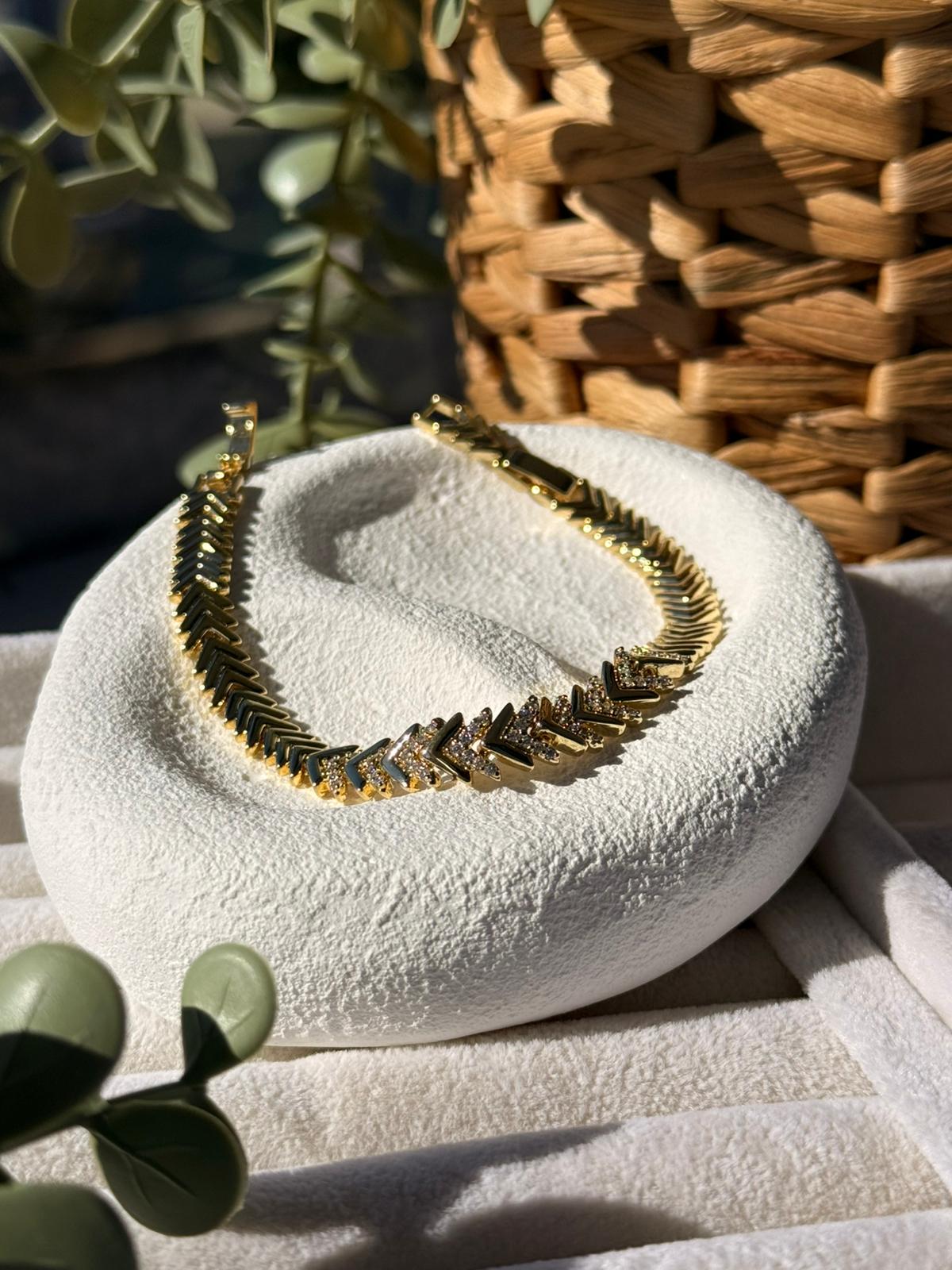 Zirkon Taşlı Xuping 14 K Bileklik 1223