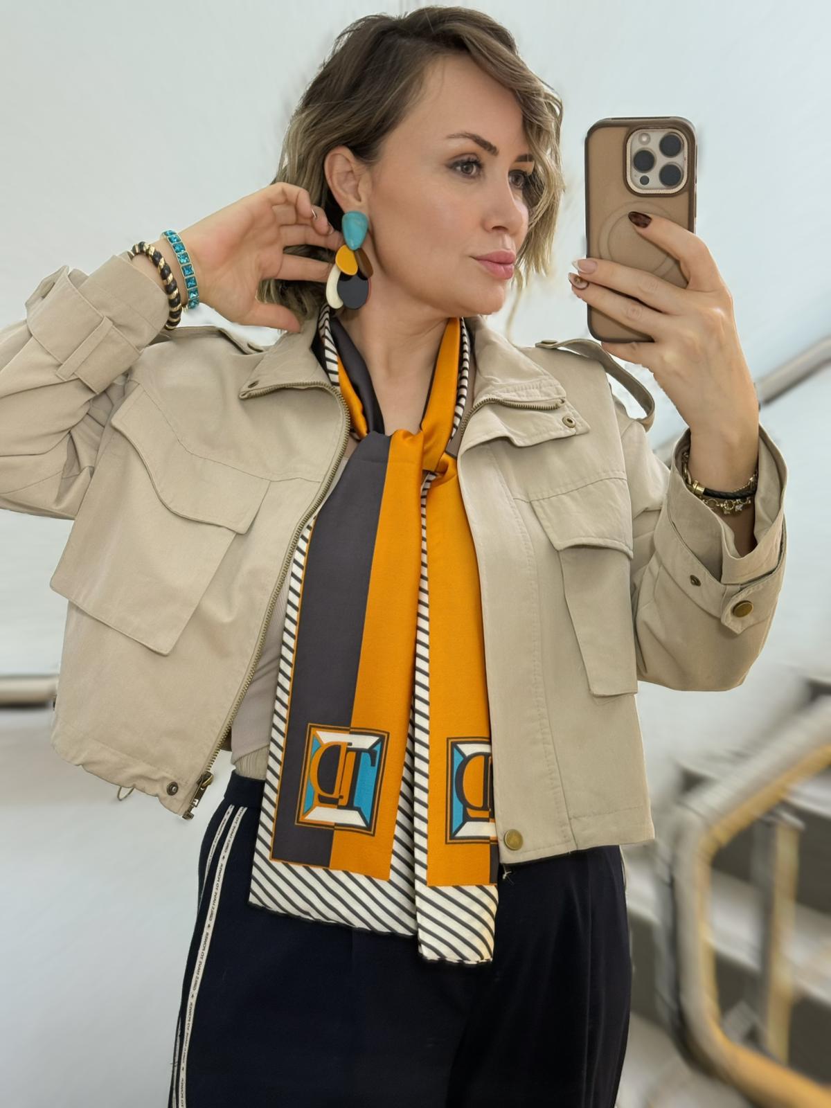 Renkli Desenli Fular 1154