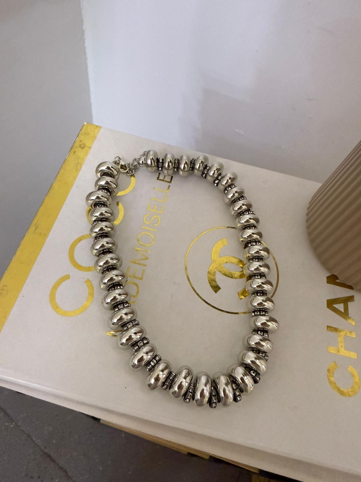 Özel Seri Silver Yassı Kolye 1256