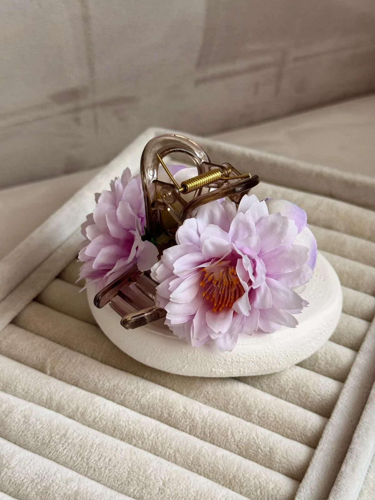 Mandal Lila Çiçek Toka 887