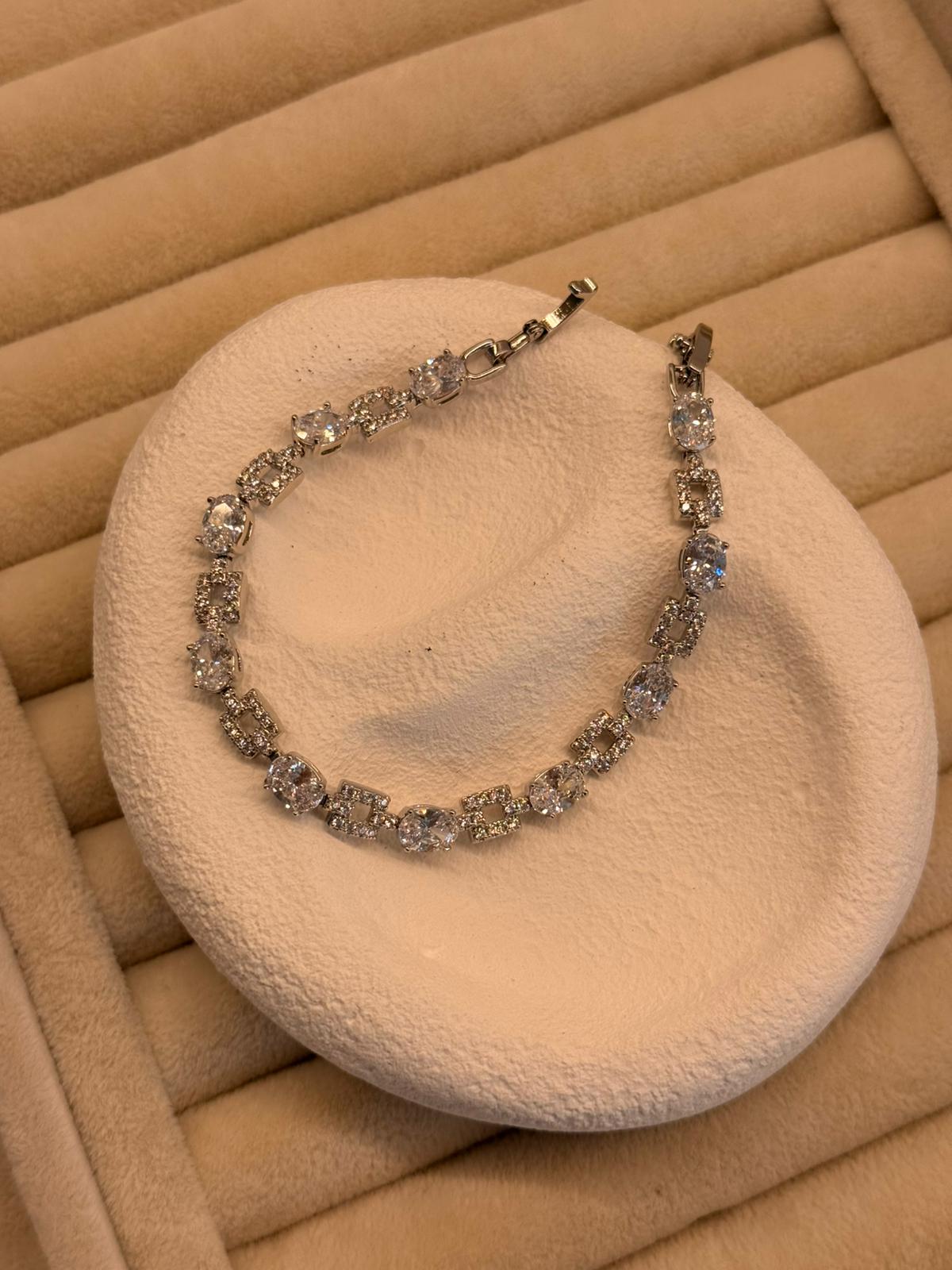 Zirkon Taşlı Silver Xuping Bileklik 1130