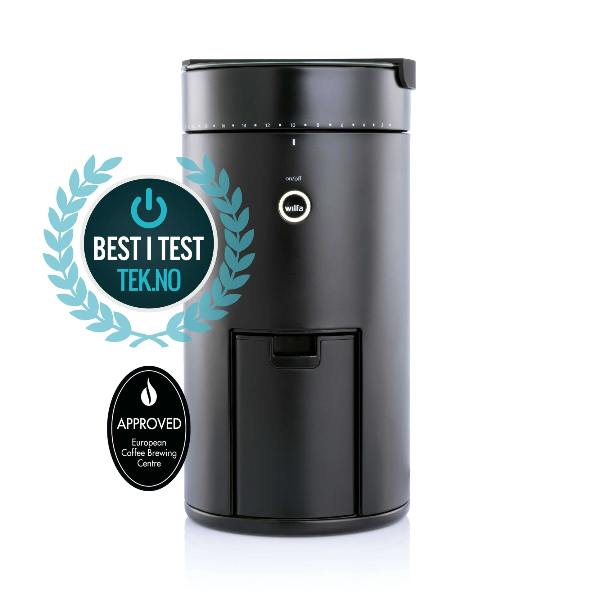 Wilfa Uniform 58mm Flat Dişli Tartılı Kahve Öğütücü Siyah  (Demleme Kahve Hediyeli)