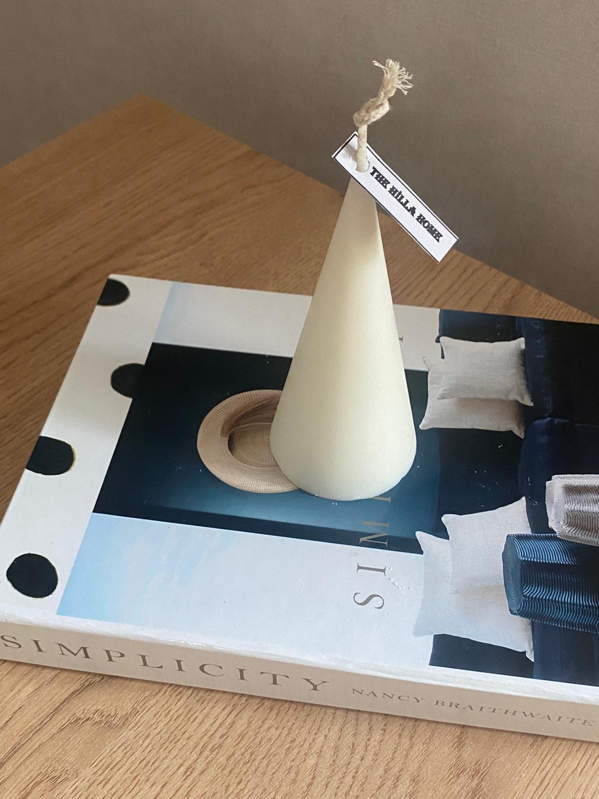 Konik Model %100 Soya Mum Doğal Mum