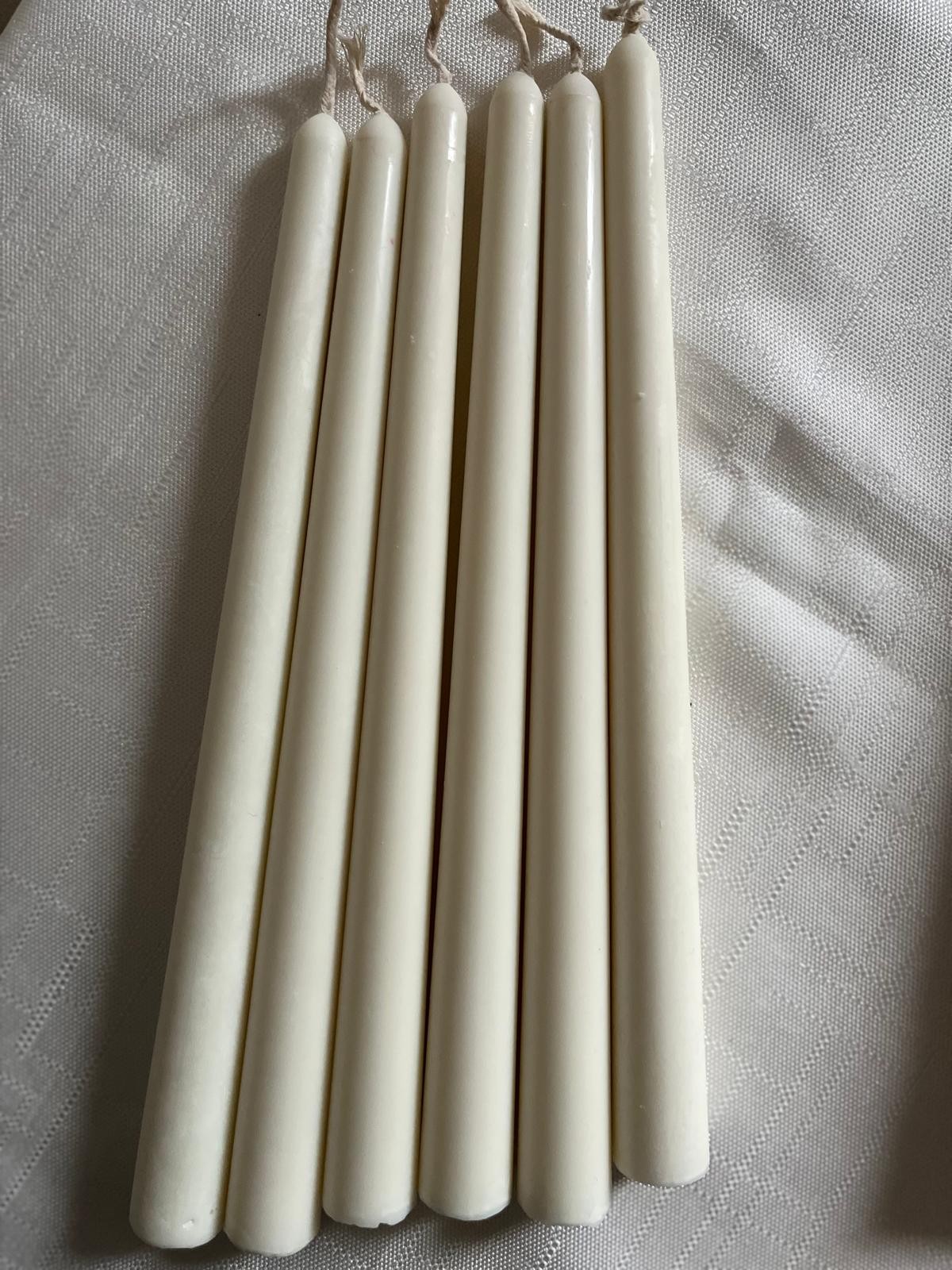 Şamdan Mum - 2 'lü Set % 100 Soya Wax Doğal Mum Doğal Renk