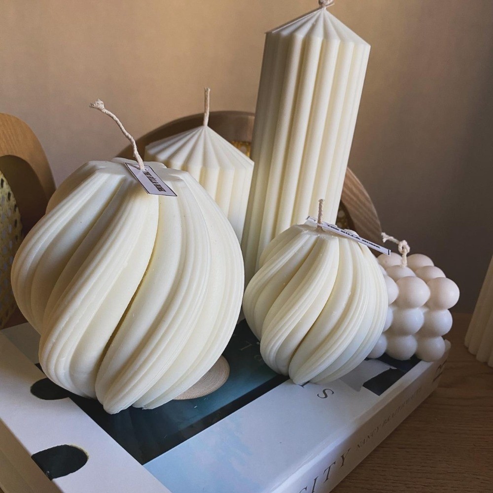 5;li Doğal Dekoratif Mum Seti %100 Soya Wax