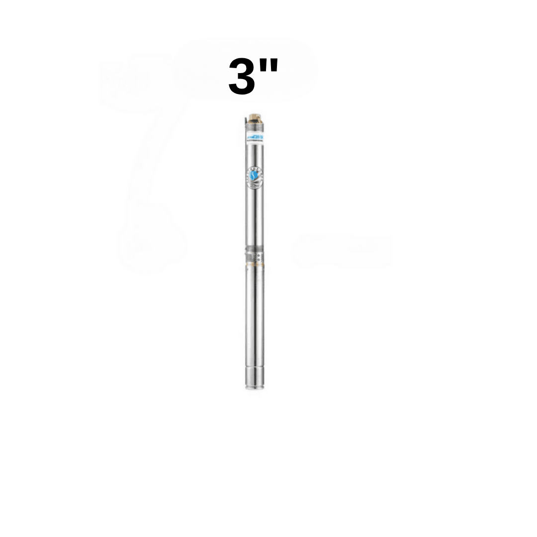 3" 75mm Dış Çap En İnce 1.5 Hp 40 Kademe Dalgıç Pompa (220V)