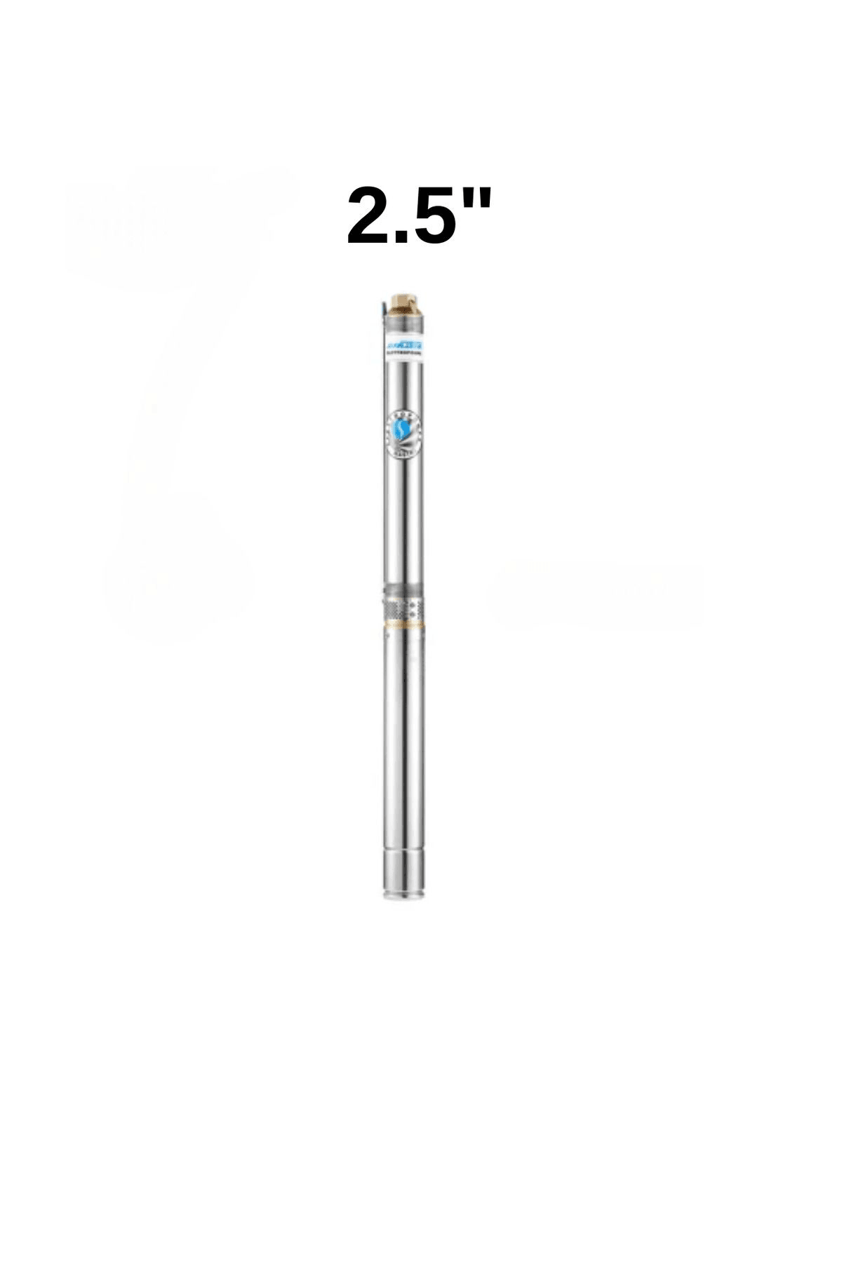 2.5" 60mm Dış Çap En İnce 0.5 Hp 24 Kademe Dalgıç Pompa (220V)