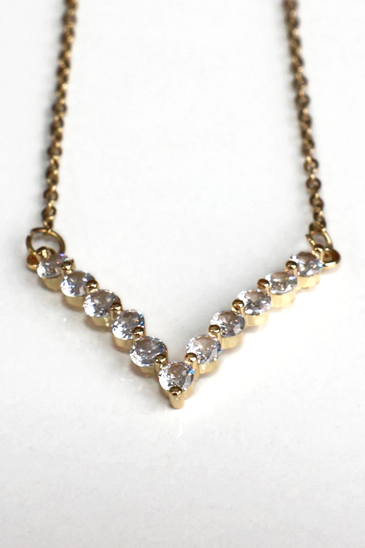 Sonche Taşlı Kolye 1030 - Sarı