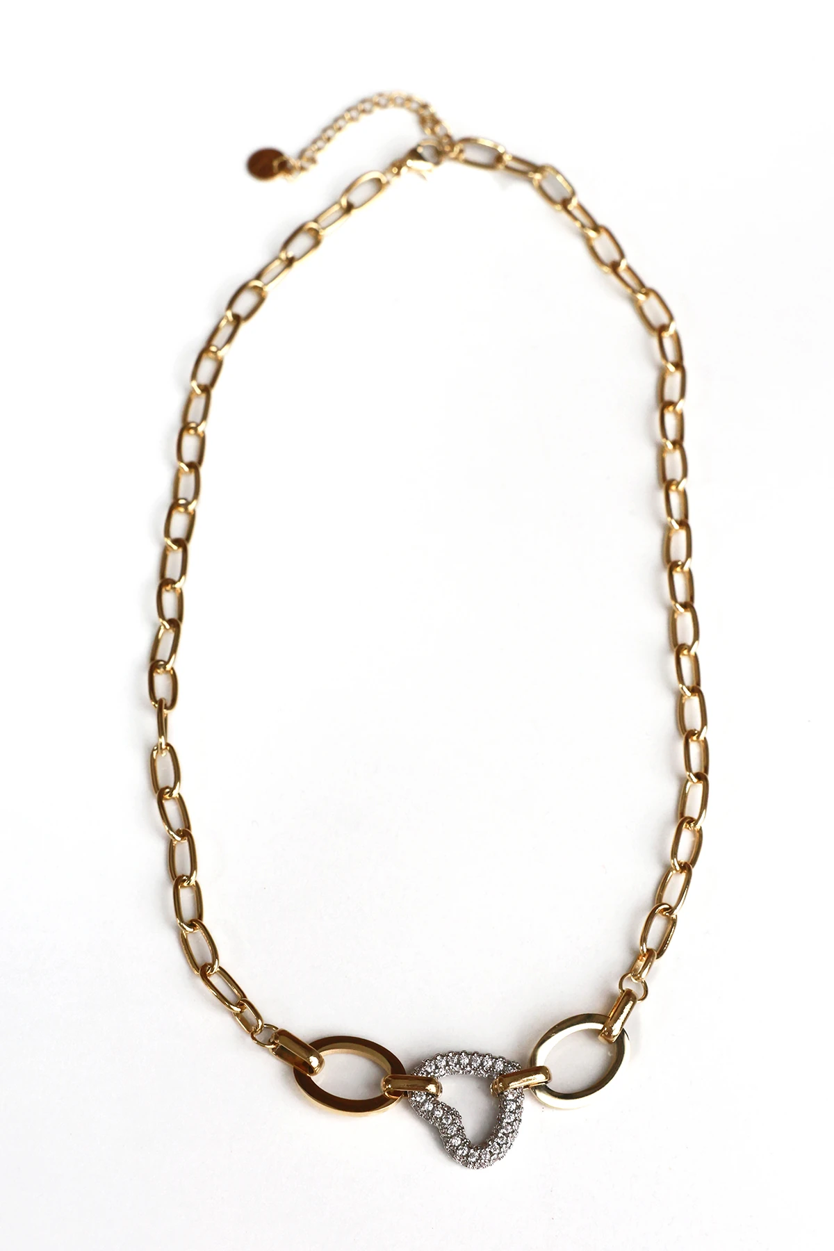 Sonche Kalpli Taşlı Kolye 1410