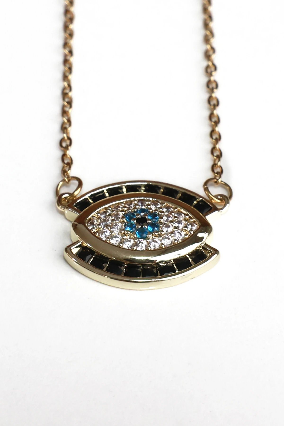 Sonche Taşlı Göz Kolye 1100