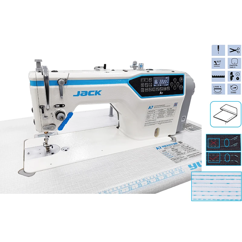 Jack A7 Düz Dikiş Makinesi İplik Kesicili