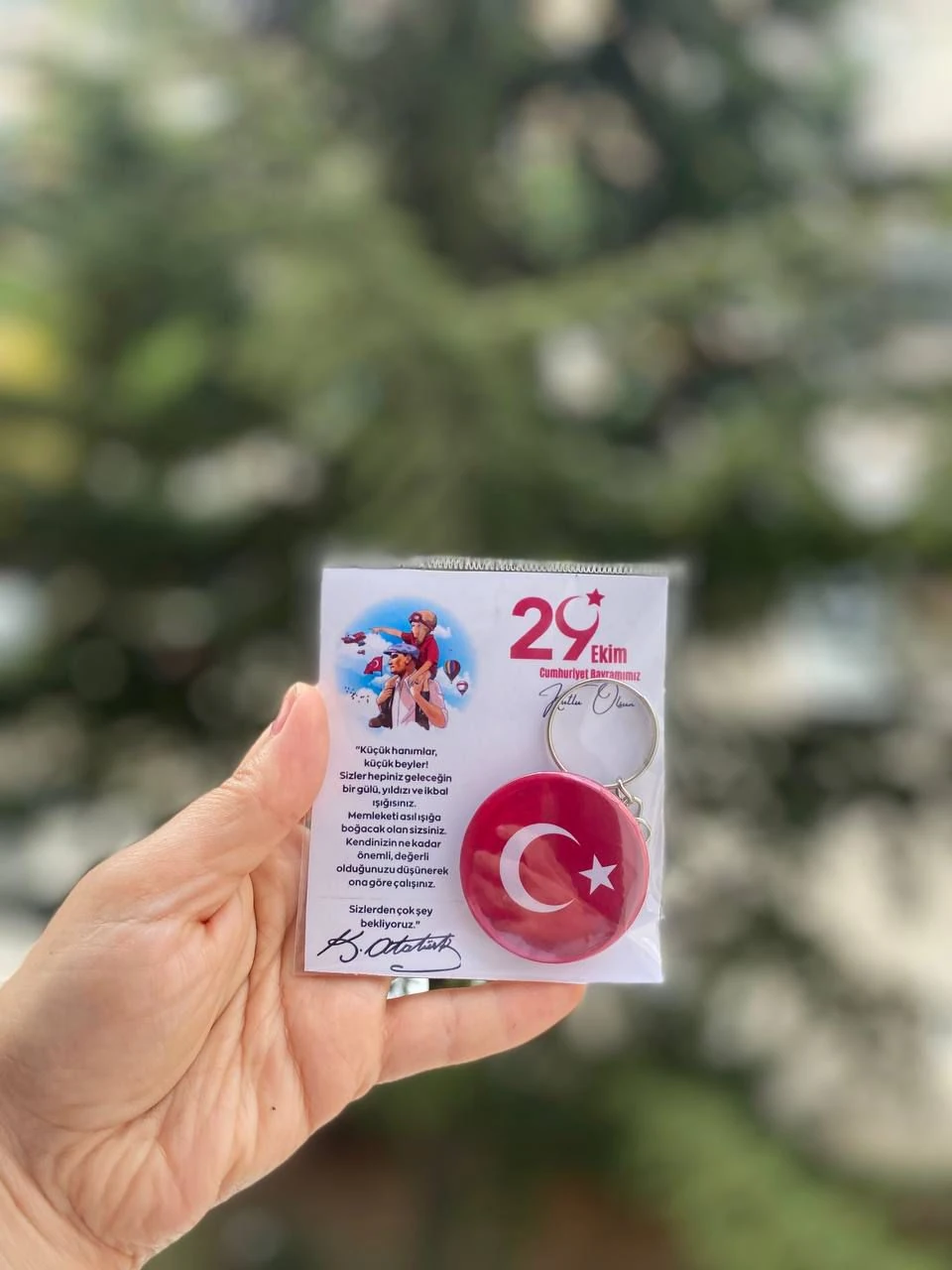 29 Ekim Temalı Kişiye Özel Rozet 10'lu