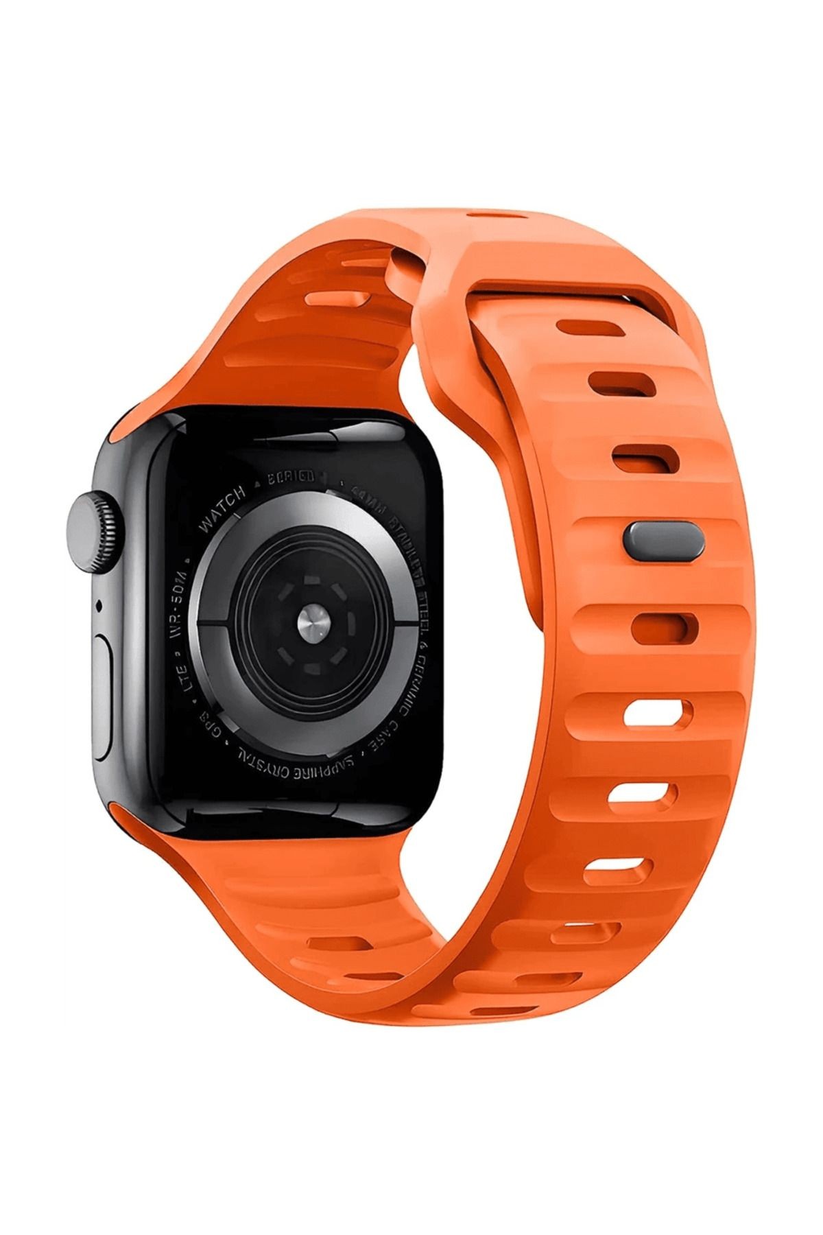 Apple Watch - 42-44-45- Uyumlu Spor Silikon Kordon