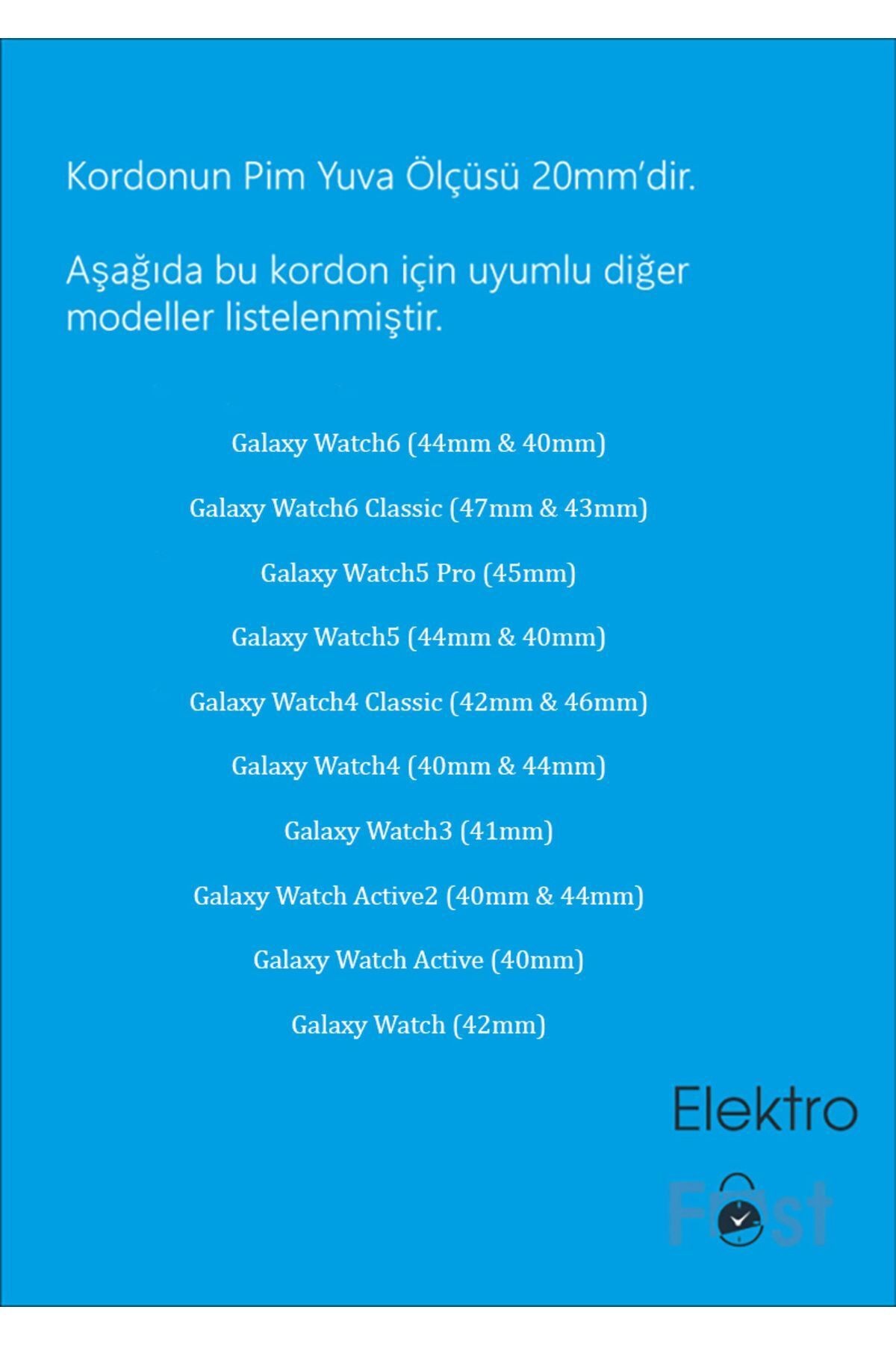 Samsung Galaxy Watch 456 Uyumlusoft Sılıkon Kordon 2024 Ilkbahar