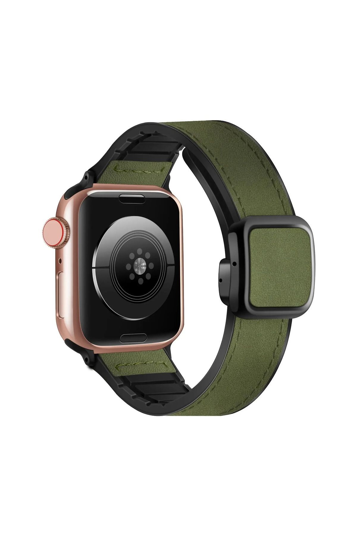 Apple Watch 38-40-41 mm - Sweet Deri Mıknatıslı Kordon image