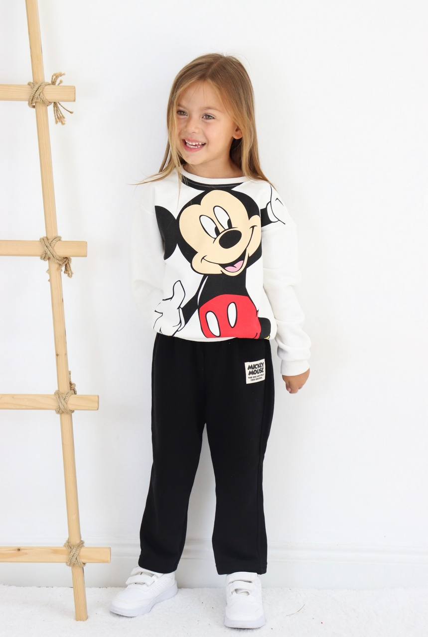 Mickey Mouse 3 ip Pamuklu Takım 
