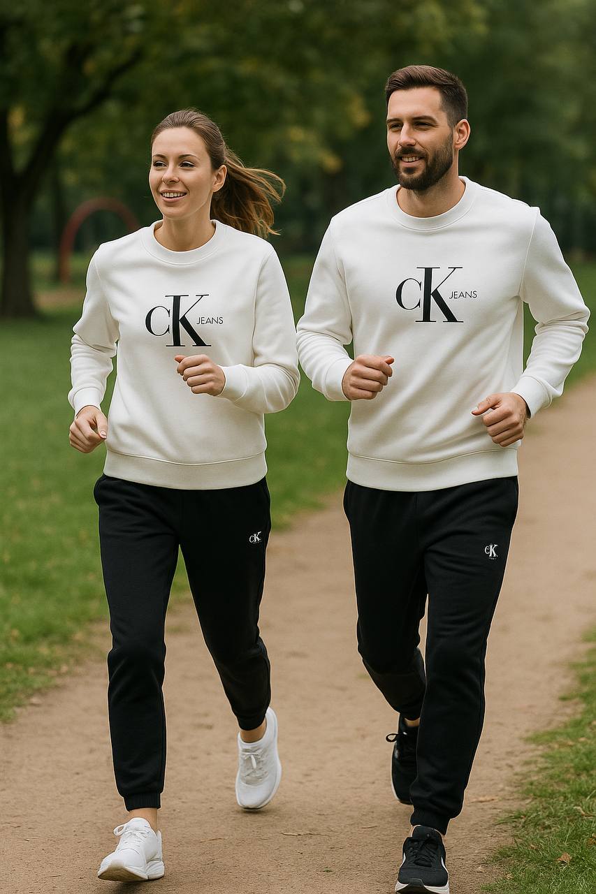 Ck İthal Unisex Yetişkin 3 İp Şardonlu Pamuklu Takım 