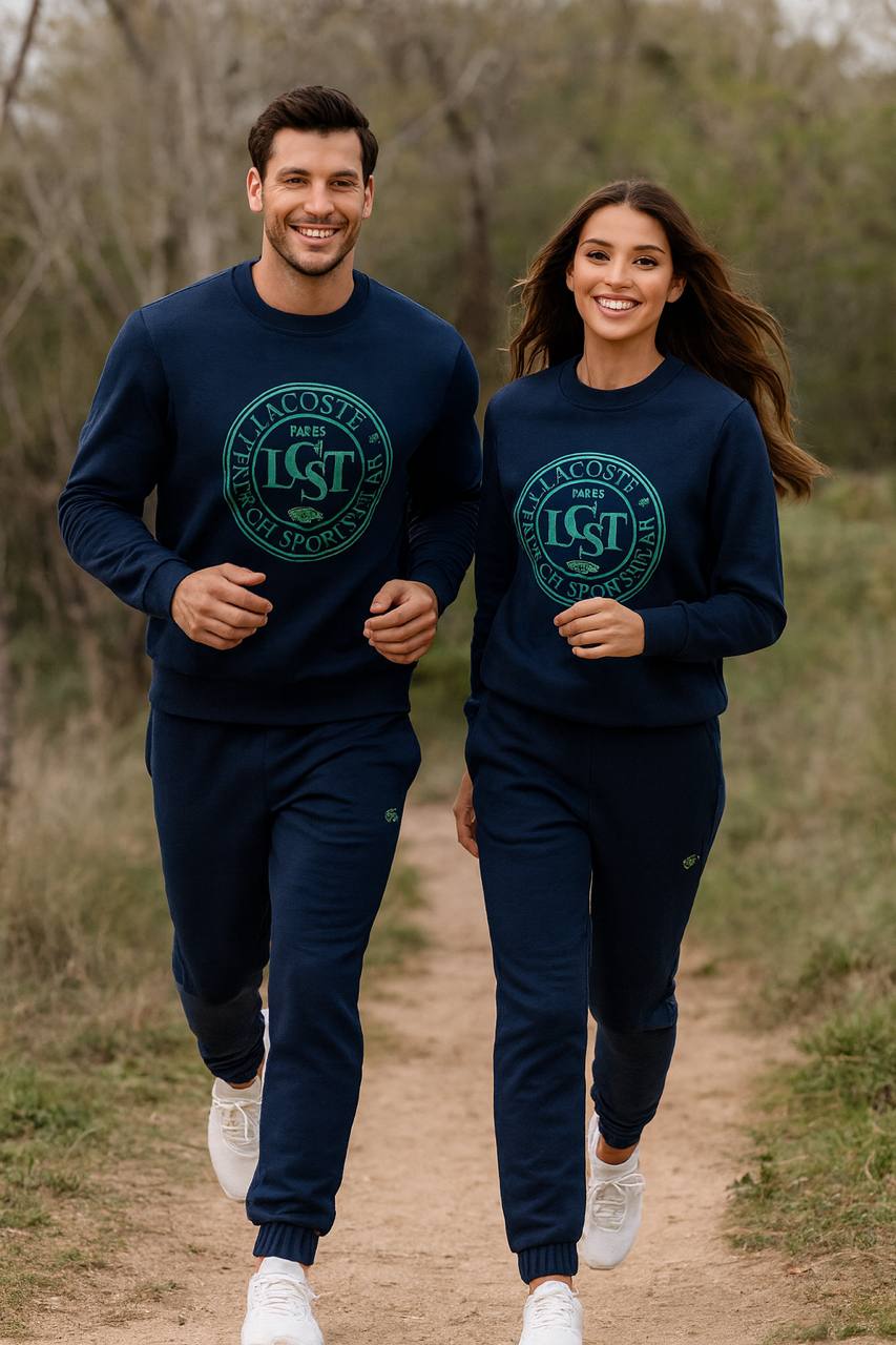 Lcoste İthal Yetişkin Unisex 3 İp Şardonlu Pamuklu Takım 