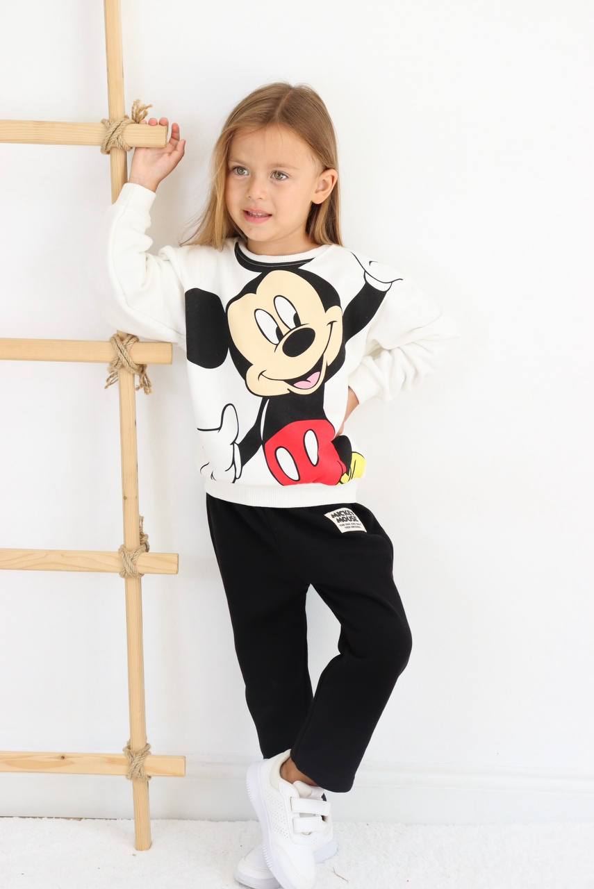 Mickey Mouse 3 ip Pamuklu Takım 