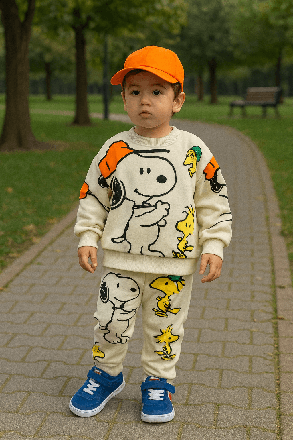 Snoppy 3 İp Pamuklu Takim 