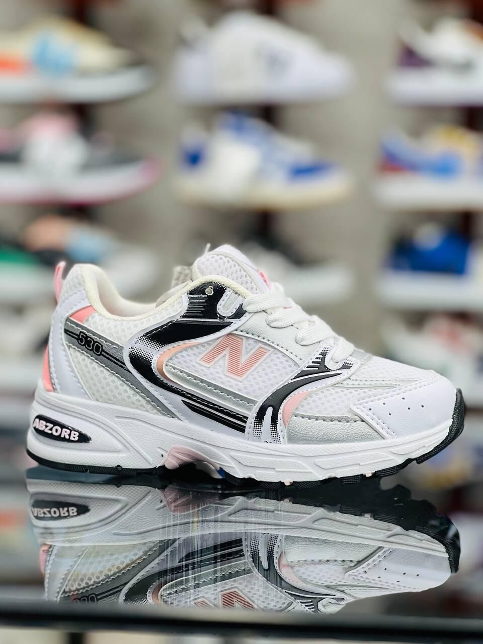 ✨ New Balance 530 Beyaz Pembe Çocuk Spor Ayakkabı ✨