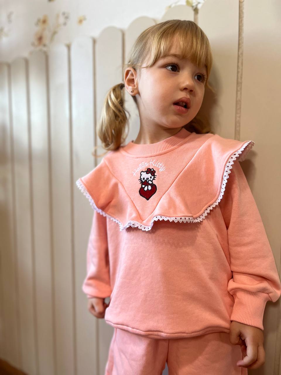 Hello Kitty Yaka Detay Pamuklu Takim