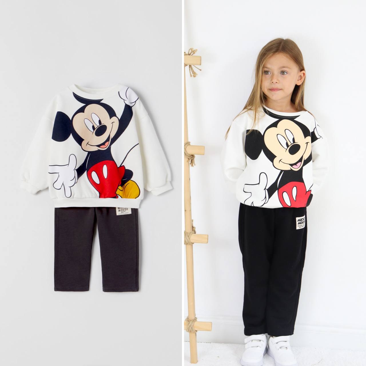 Mickey Mouse 3 ip Pamuklu Takım 