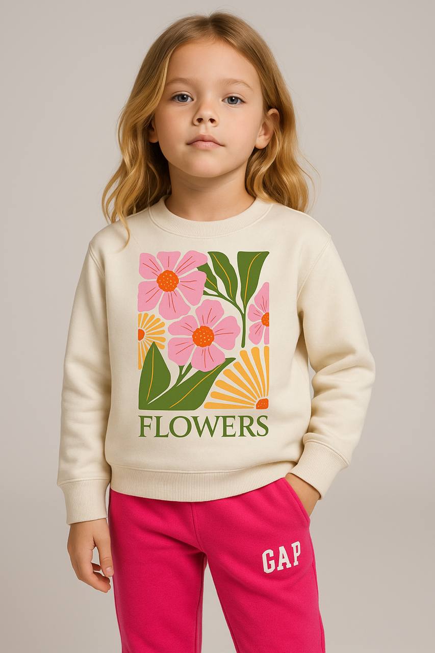 Gap Flowers İthal 3 İp Şardonlu Pamuklu Takım 