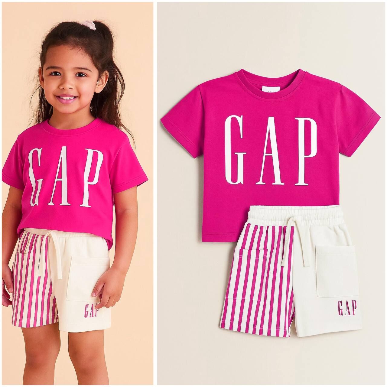 Gap Çizgili Kız Çocuk Takım