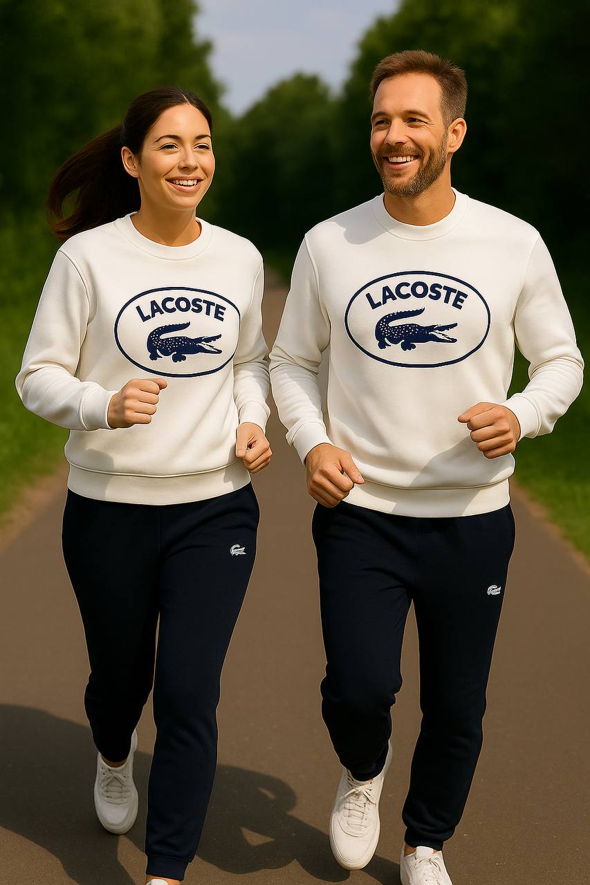 Lcoste İthal Unisex Yetişkin 3 İp Şardonlu Pamuklu Takım 