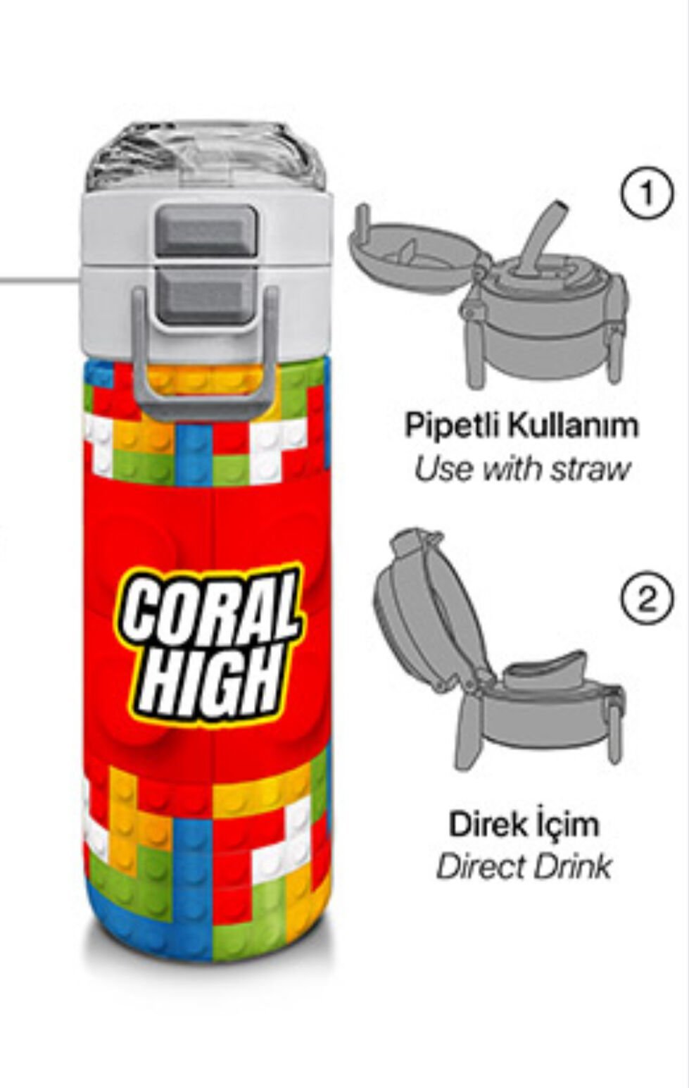 Coral High Çelik Termos Suluk