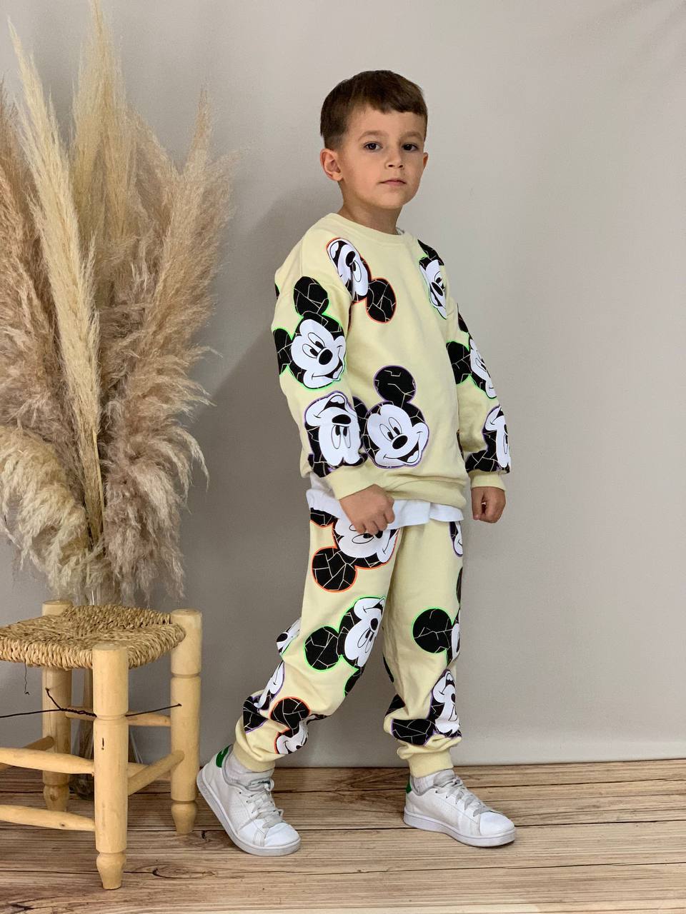 Mickey Mouse 3 ip Pamuklu Takim 