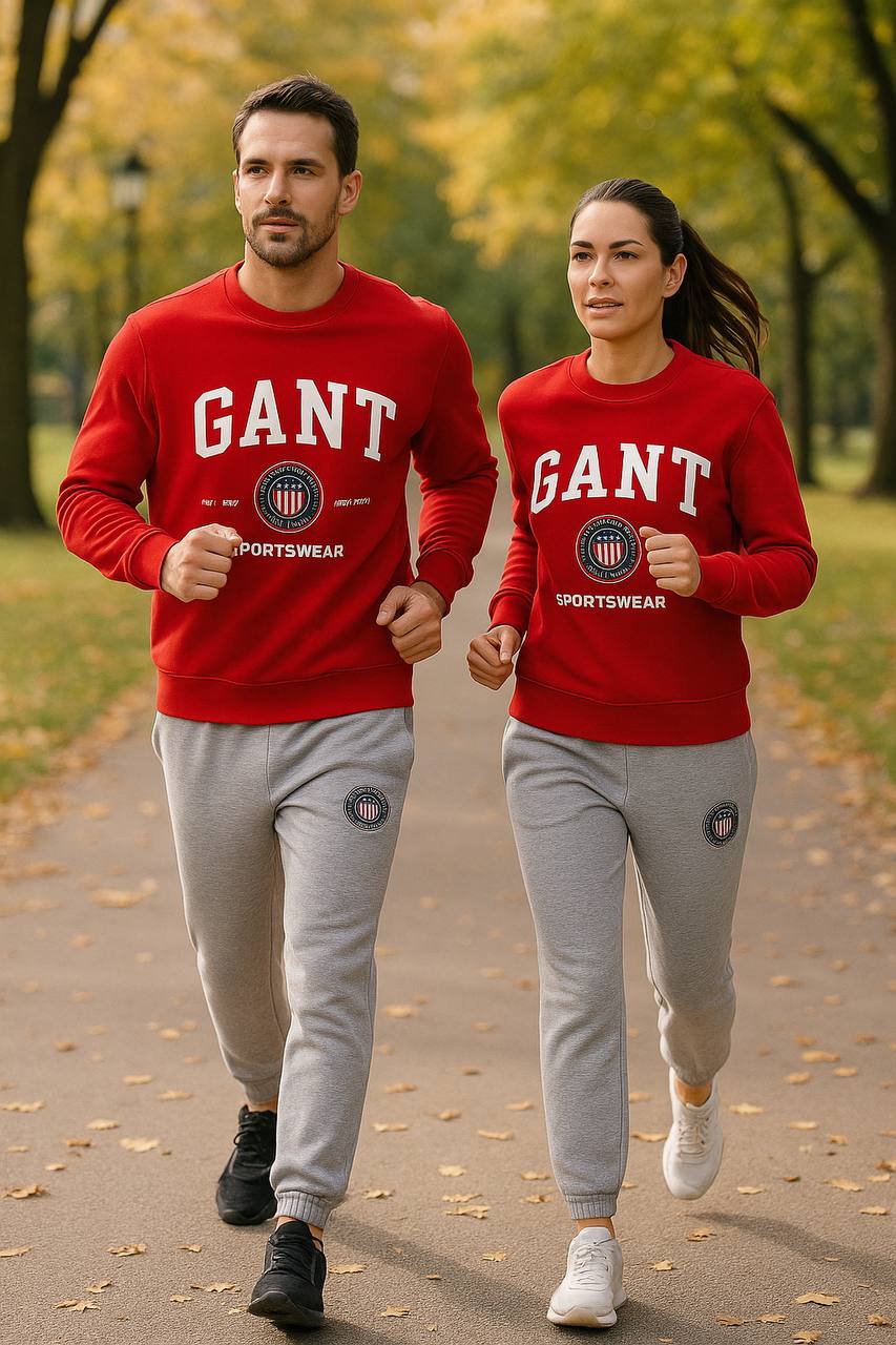 Gant İthal Unisex Yetişkin 3 İp Şardonlu Pamuklu Takım 
