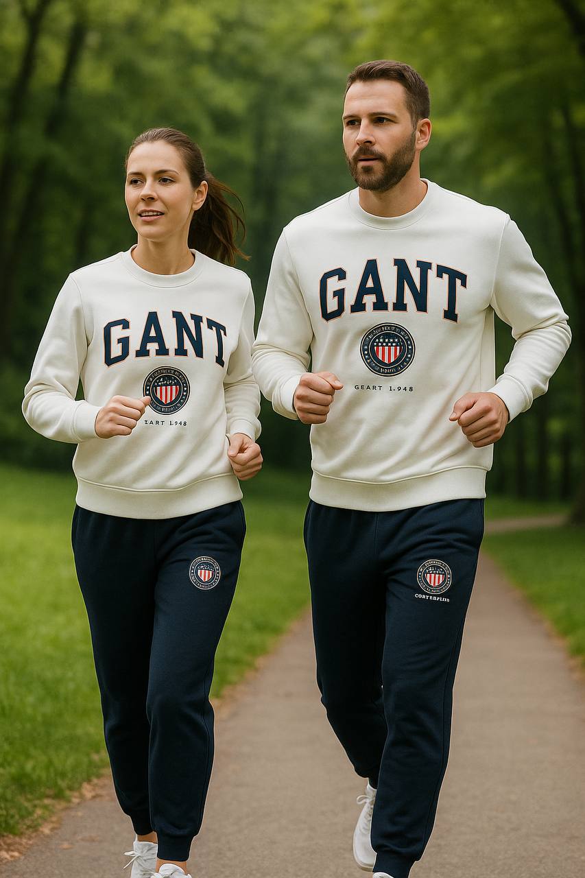 Gant İthal Unisex Yetişkin 3 İp Şardonlu Pamuklu Takım 