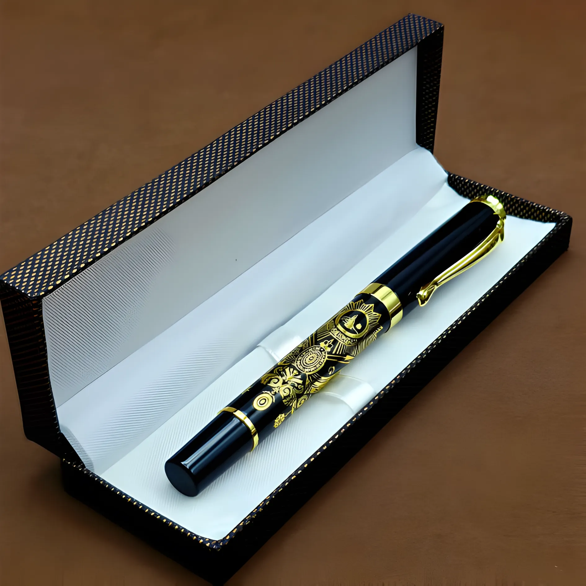 Osmanlı Tuğralı Kutulu Metal Kalem