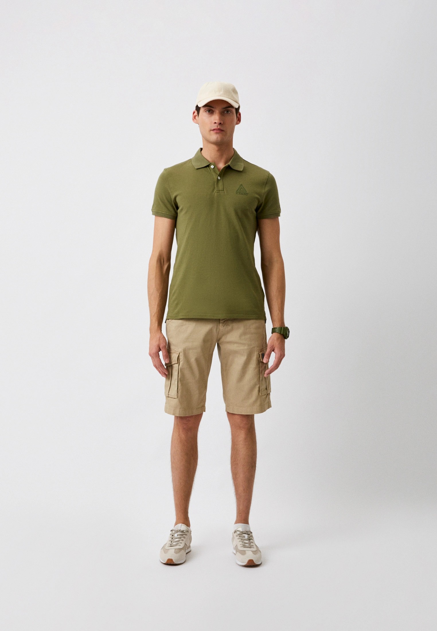 Men's Basic Polo - Haki