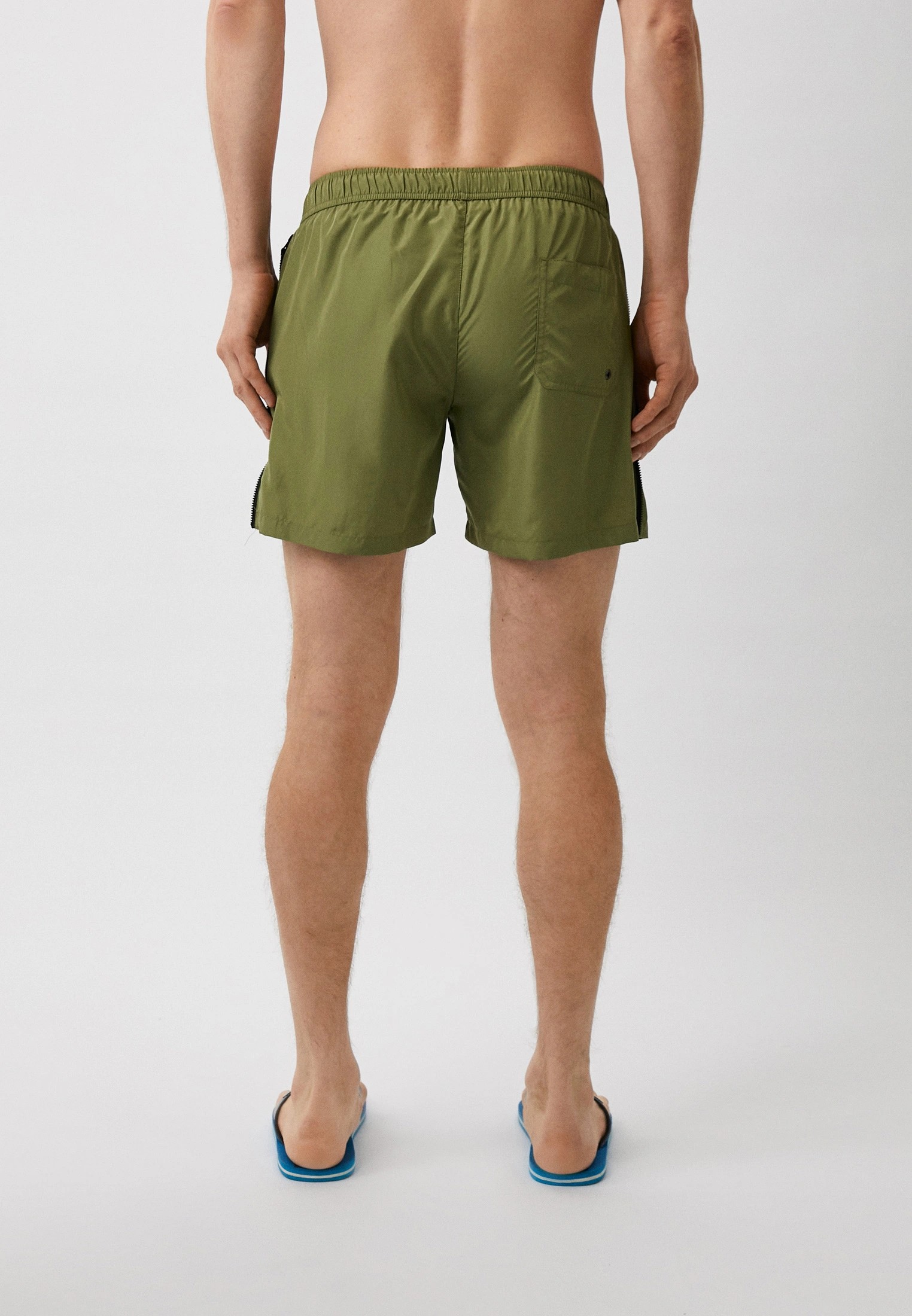 Men's Side-Zip Swim Trunk - Haki