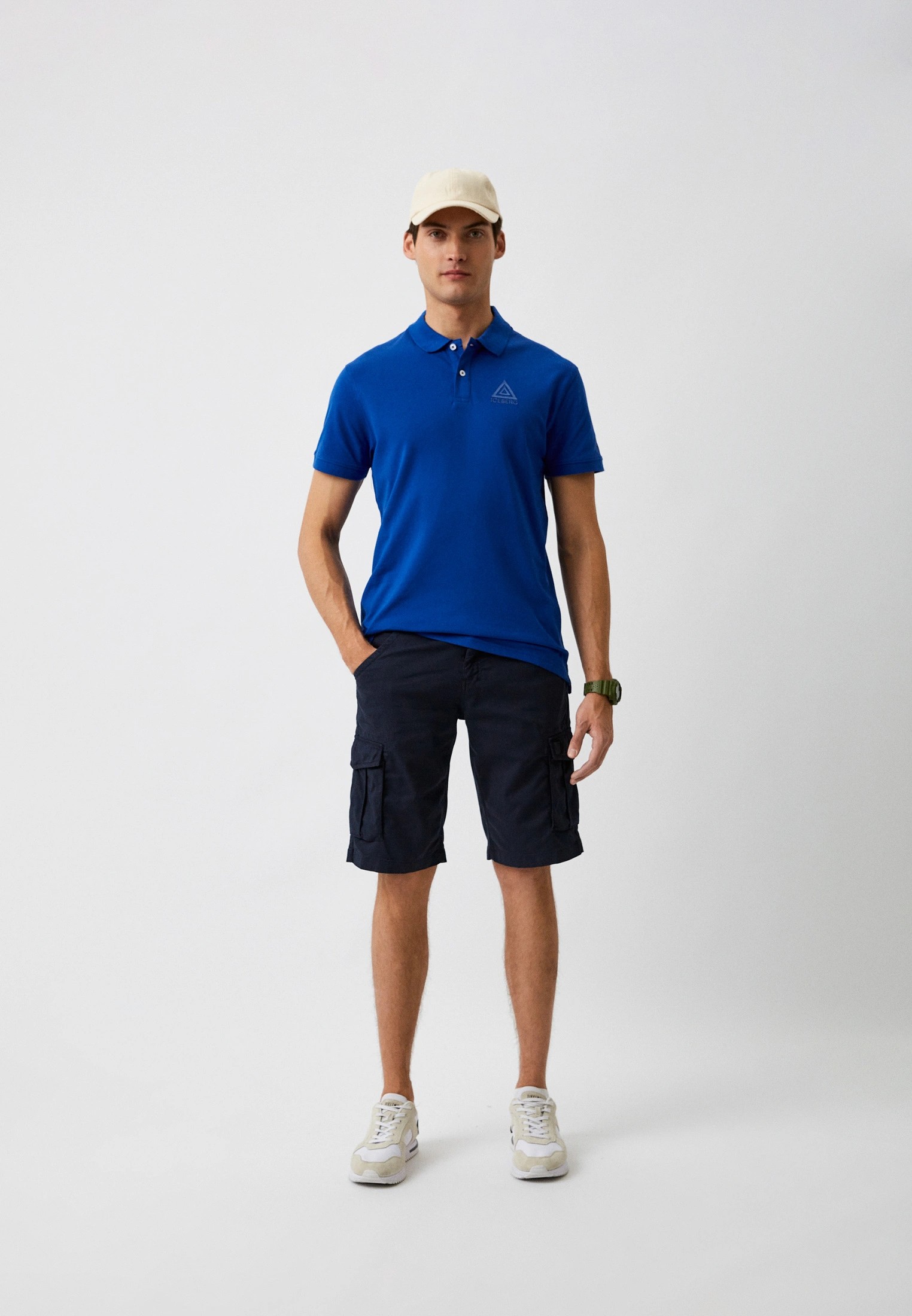 Men's Basic Polo - Mavi