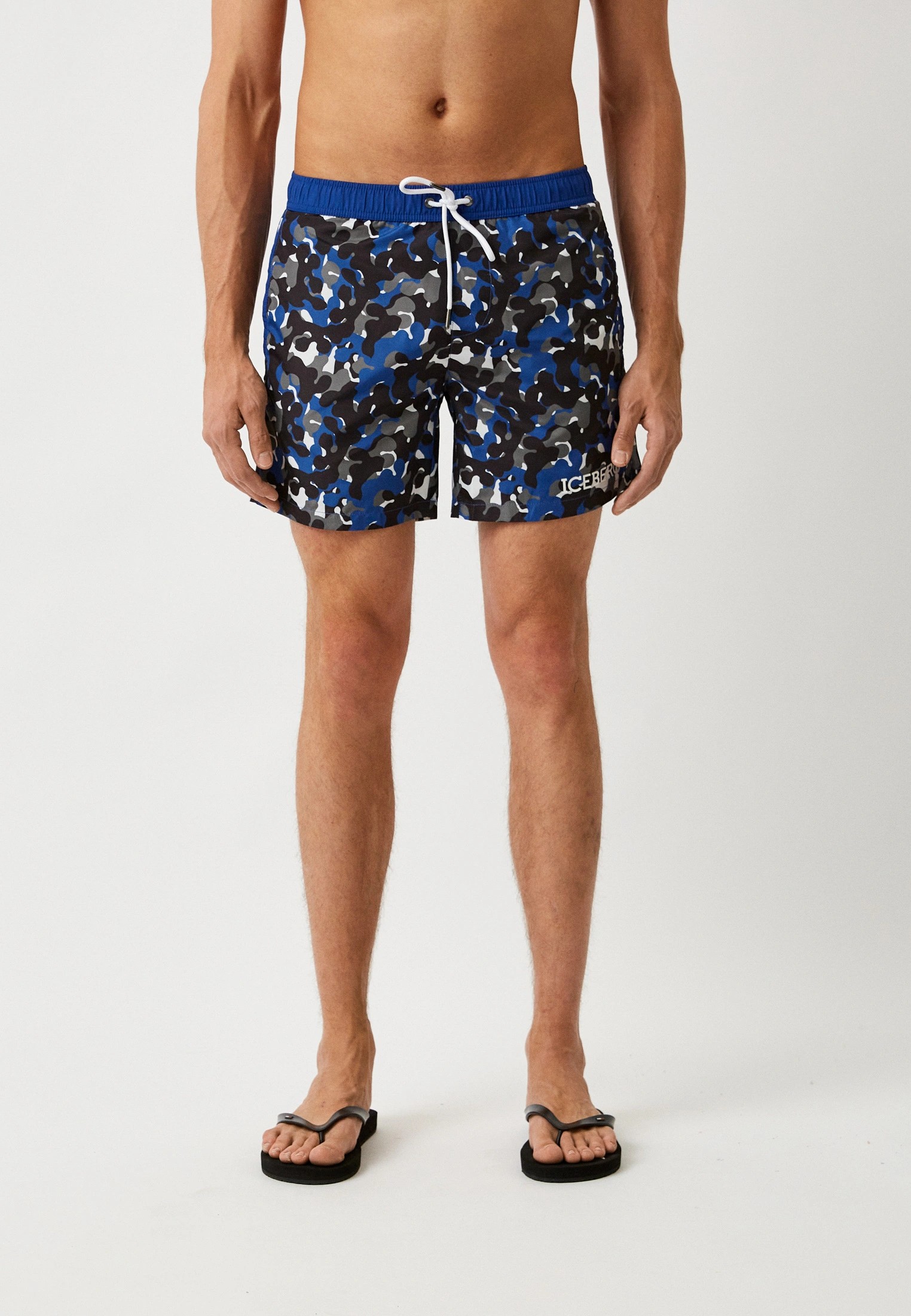 Men's Camo Swim Trunk - Navy