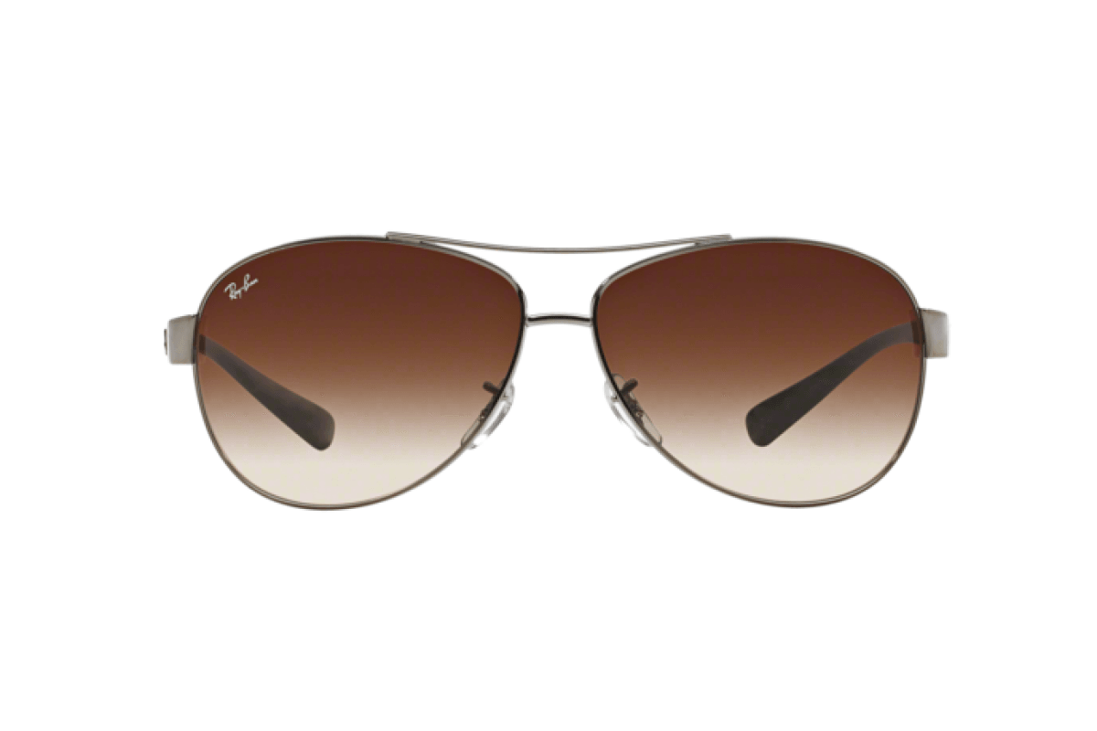 Silver Metal/Brown Lenses