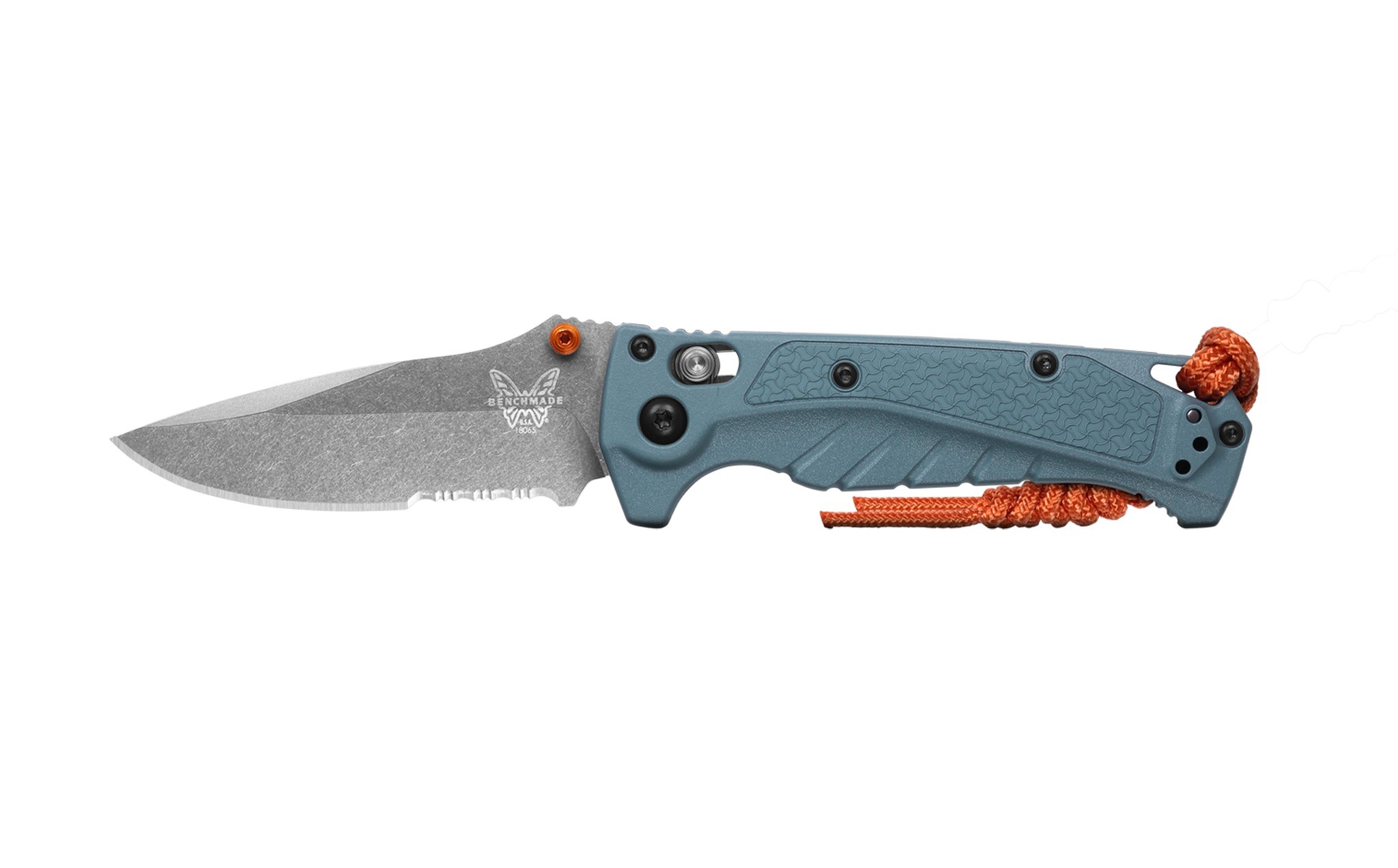 Benchmade Mini Adira™ Depth Blue Grivory® Serrated Magnacut Çakı 