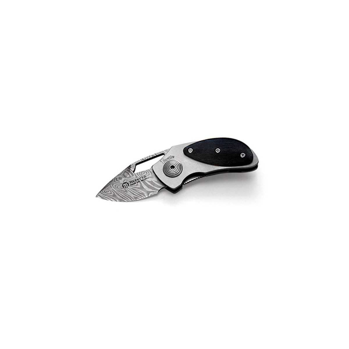 Maserin Turtle Ebony Damascus Çakı