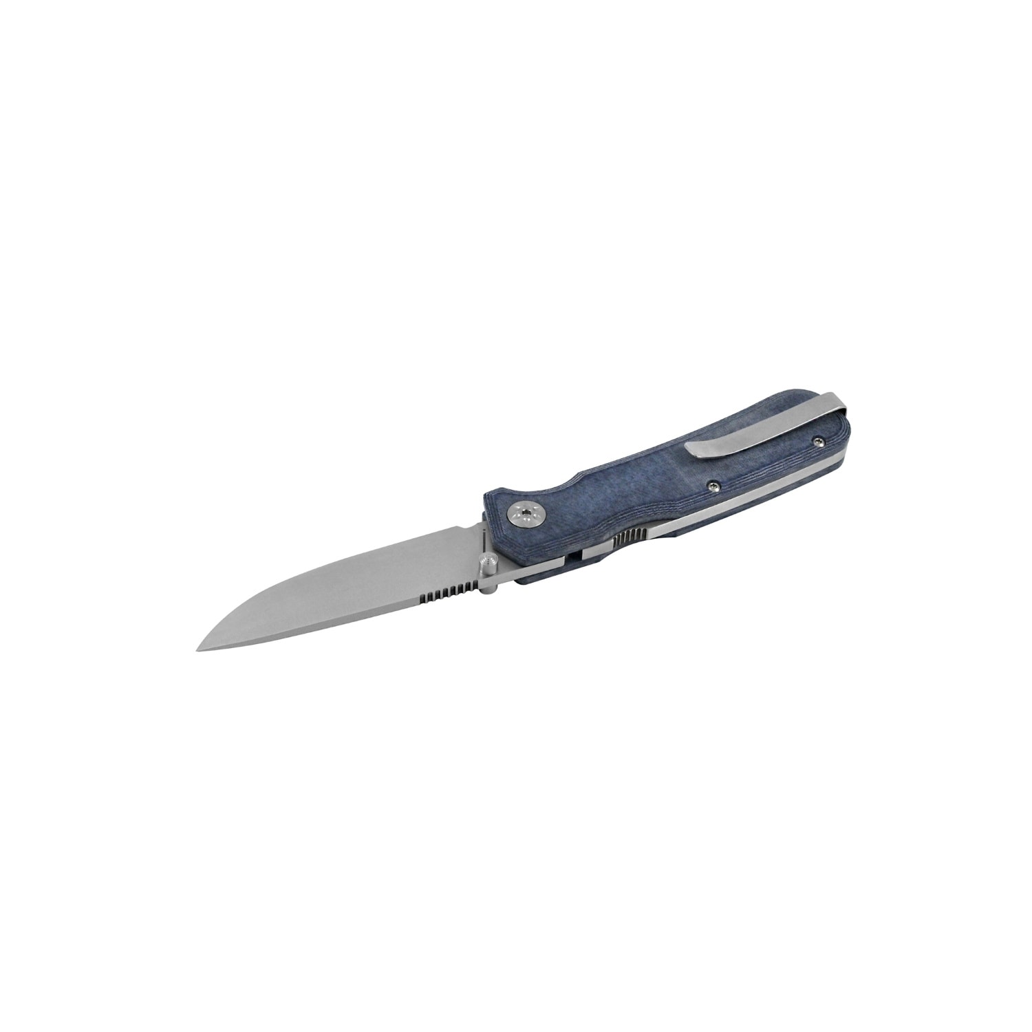 Maserin Pulse 630 CPM-MagnaCut Blade Denim Micarta Handle Çakı