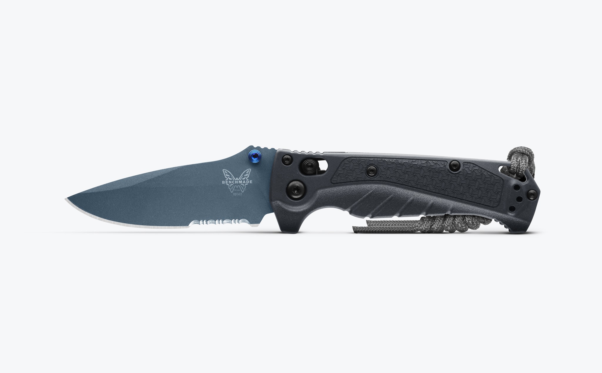 Benchmade Mini Adira™ Tempest Gray Grivory® Serrated Magnacut Cerakote ‘‘Dark Water’’ Çakı