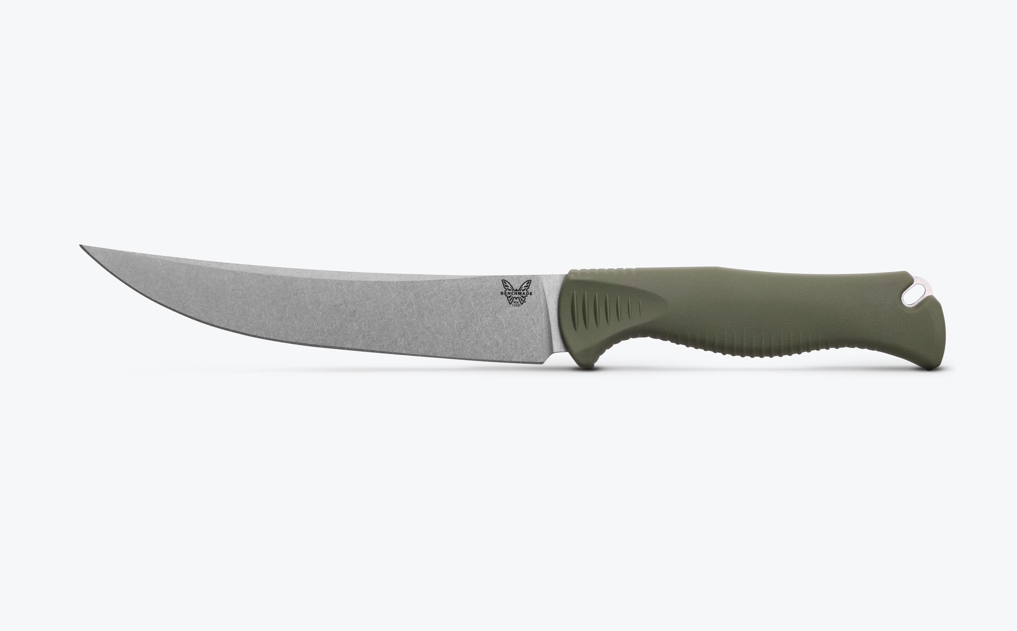 Benchmade Meatcrafter™ Dark Olive Santoprene 6’’ Trailing Point Bıçak