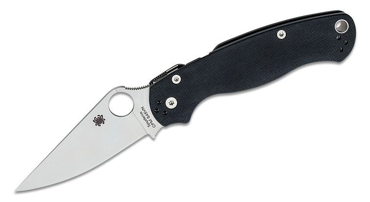 Spyderco Para Military® 2 G-10 Black PlainEdge™ Çakı