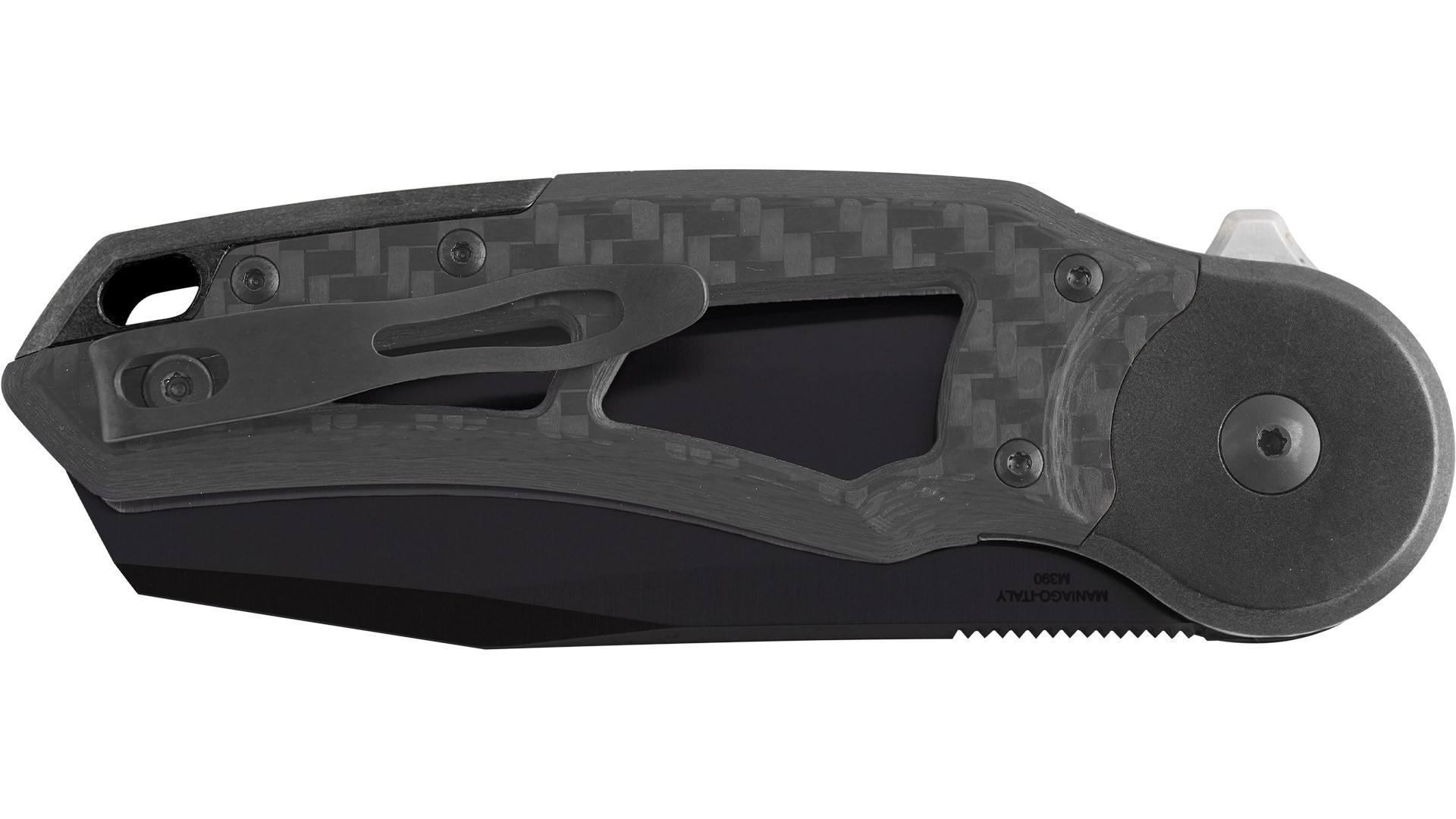 Fox Knives Metamorphosis A4 M390 Carbon Fiber + Titanium Bolster Çakı