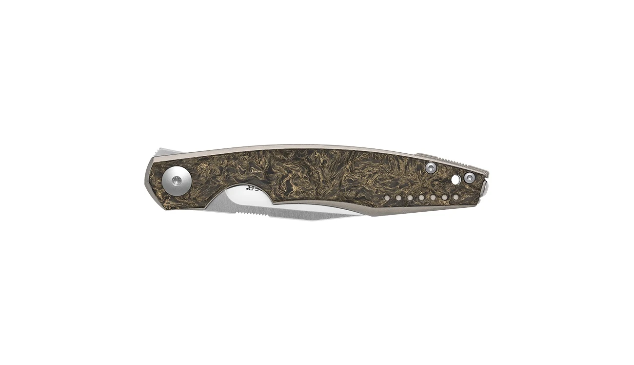 Viper Knives Belone Titanium + Dark Matter Gold FC Satin M390 Çakı