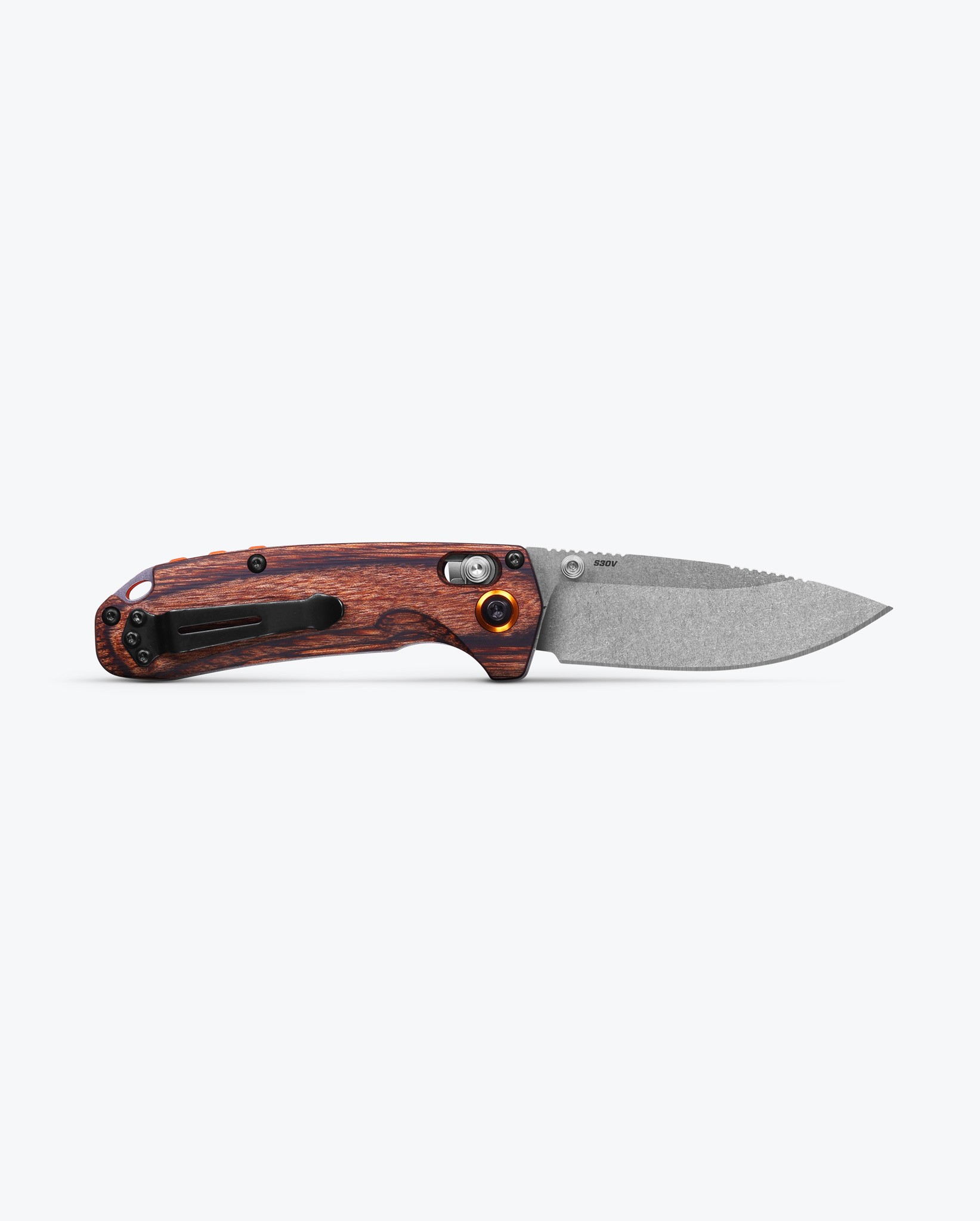 Benchmade North Fork Stabilized Wood Drop Point Çakı