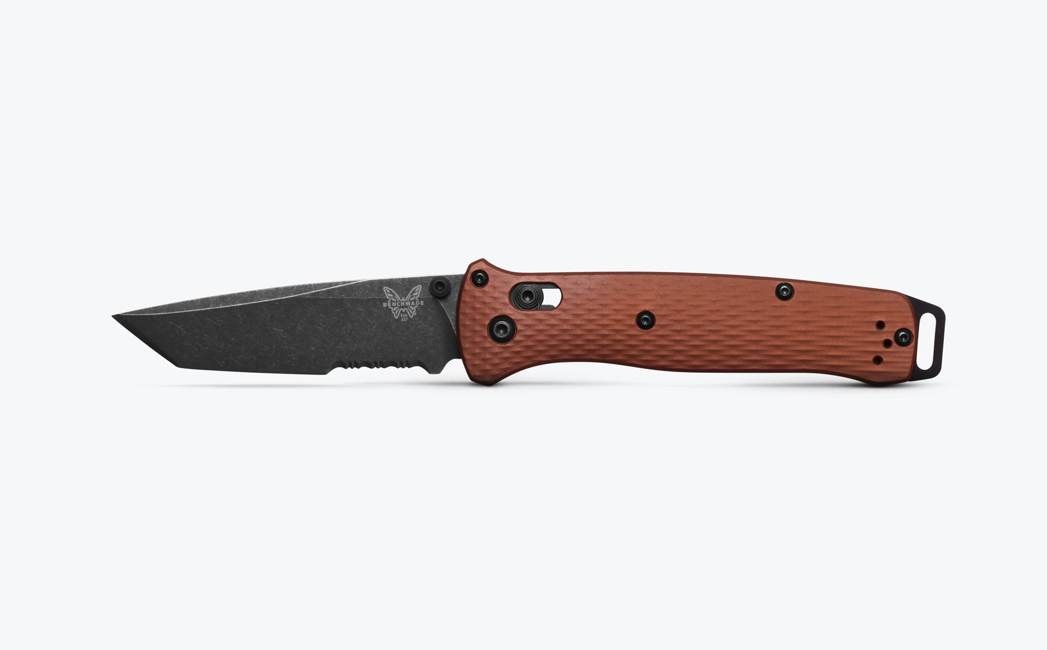 Benchmade Bailout® Burnt Copper Aluminium Serrated Tanto Battlewash Magnacut Çakı